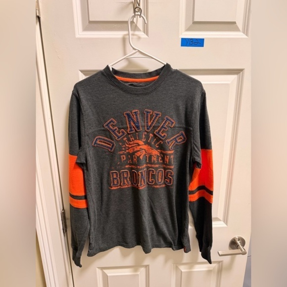 Mens NFL Denver Broncos Long Sleeve Shirt - Picture 1 of 3